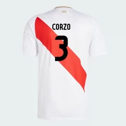 Corzo #3 Peru Fußballtrikots Copa America 2024 Heimtrikot Herren