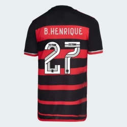 CR Flamengo B. Henrique #27 Fußballtrikot 2024-25 Heimtrikot Herren