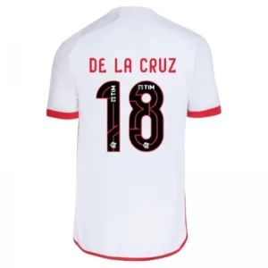 CR Flamengo Fußballtrikot 2024-25 De La Cruz #18 Auswärtstrikot Herren