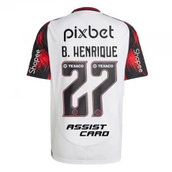 CR Flamengo Fußballtrikot 2025-26 Sponsor B. Henrique #27 Auswärtstrikot Herren
