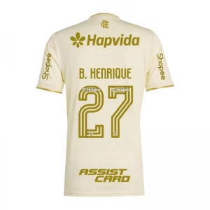 CR Flamengo Fußballtrikot B. Henrique #27 2025-26 Sponsor Ausweichtrikot Herren