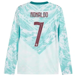 Cristiano Ronaldo #7 Portugal Fußballtrikot WM 2026 Auswärtstrikot Herren Langarm