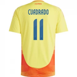 Cuadrado #11 Kolumbien Fußballtrikot Copa America 2024 Heimtrikot Herren