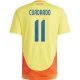 Cuadrado #11 Kolumbien Fußballtrikots Copa America 2024 Heimtrikot Herren