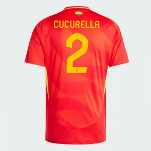 Cucurella #2 Spanien Fußballtrikot EM 2024 Heimtrikot Herren