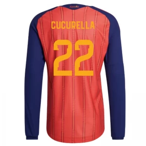 Cucurella #22 Spanien Fußballtrikot WM 2026 Heimtrikot Herren Langarm