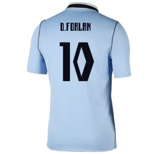 D. Forlan #10 Uruguay Fußballtrikot WM 2026 Heimtrikot Herren