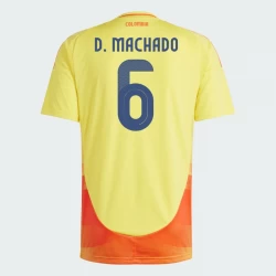 D. Machado #6 Kolumbien Fußballtrikots Copa America 2024 Heimtrikot Herren
