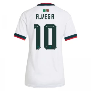 Damen A. Vega #10 Mexiko Fußballtrikot WM 2026 Auswärtstrikot