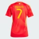 Damen Alvaro Morata #7 Spanien Fußballtrikots EM 2024 Heimtrikot