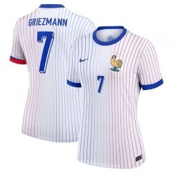Damen Antoine Griezmann #7 Frankreich Fußballtrikot EM 2024 Auswärtstrikot