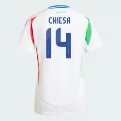 Damen Federico Chiesa #14 Italien Fußballtrikots EM 2024 Auswärtstrikot