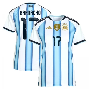 Damen Garnacho #17 Argentinien Fußballtrikot WM 2026 Heimtrikot