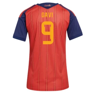 Damen Gavi #9 Spanien Fußballtrikot WM 2026 Heimtrikot