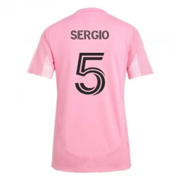 Damen Inter Miami CF Sergio #5 Fußballtrikot 2025-26 Heimtrikot