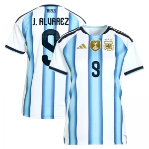 Damen J. Alvarez #9 Argentinien Fußballtrikot WM 2026 Heimtrikot