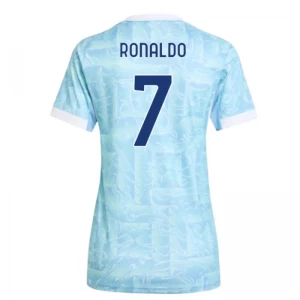 Damen Juventus FC Fußballtrikot 2025-26 Cristiano Ronaldo #7 Auswärtstrikot