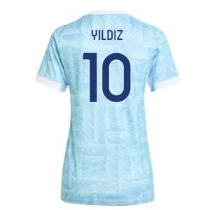 Damen Juventus FC Fußballtrikot 2025-26 Yildiz #10 Auswärtstrikot