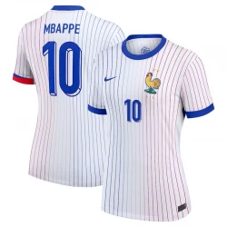 Damen Kylian Mbappé #10 Frankreich Fußballtrikot EM 2024 Auswärtstrikot