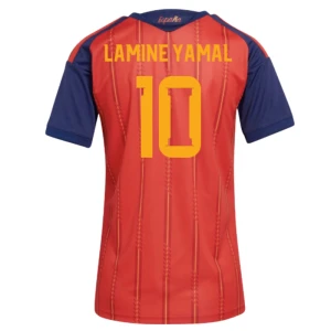 Damen Lamine Yamal #10 Spanien Fußballtrikot WM 2026 Heimtrikot