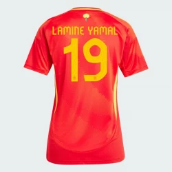 Damen Lamine Yamal #19 Spanien Fußballtrikots EM 2024 Heimtrikot