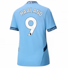 Damen Manchester City Erling Haaland #9 Fußballtrikot 2024-25 Heimtrikot