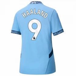 Damen Manchester City Erling Haaland #9 Fußballtrikot 2024-25 Heimtrikot