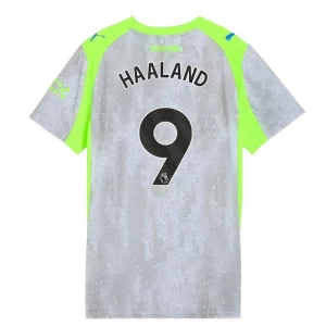 Damen Manchester City Fußballtrikot Erling Haaland #9 2025-26 Ausweichtrikot
