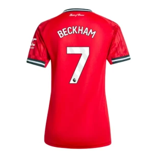 Damen Manchester United David Beckham #7 Fußballtrikot 2025-26 Heimtrikot