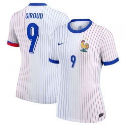 Damen Olivier Giroud #9 Frankreich Fußballtrikot EM 2024 Auswärtstrikot