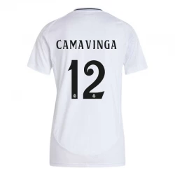 Damen Real Madrid Eduardo Camavinga #12 Fußballtrikot 2024-25 Heimtrikot