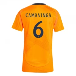 Damen Real Madrid Fußballtrikot 2024-25 Eduardo Camavinga #6 Auswärtstrikot