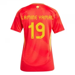 Damen Spanien Lamnine Yamal #19 Fußballtrikot 2025 Euro Heimtrikot