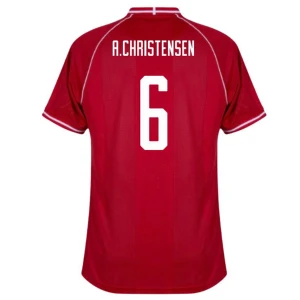 Dänemark A. Christensen #6 Fußballtrikot 2026 Heimtrikot Herren