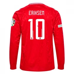 Dänemark Christian Eriksen #10 Fußballtrikots 2024 Heimtrikot Herren Langarm
