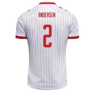 Dänemark Fußballtrikot 2026 Andersen #2 Auswärtstrikot Herren