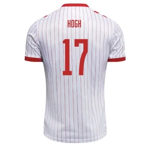 Dänemark Fußballtrikot 2026 Hogh #17 Auswärtstrikot Herren