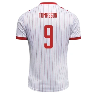 Dänemark Fußballtrikot 2026 Tomasson #9 Auswärtstrikot Herren