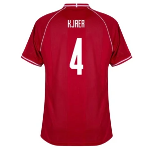 Dänemark Kjaer #4 Fußballtrikot 2026 Heimtrikot Herren