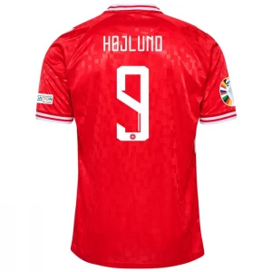 Dänemark Rasmus Højlund #9 Fußballtrikot 2024 Heimtrikot Herren
