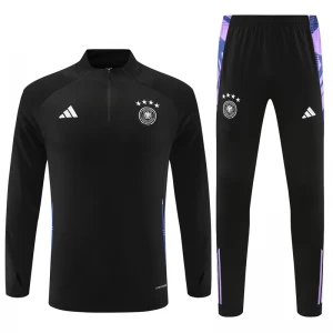 Deutschland Trainingsanzüge Sweatshirt 2024-25 Schwarz