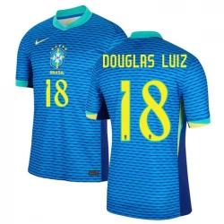 Douglas Luiz #18 Brasilien Fußballtrikots Copa America 2024 Auswärtstrikot Herren