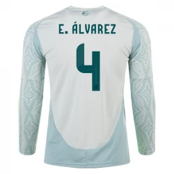 E. Alvarez #4 Mexiko Fußballtrikots Copa America 2024 Auswärtstrikot Herren Langarm