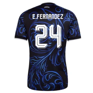 E. Fernandez #24 Argentinien Fußballtrikot WM 2026 Auswärtstrikot Herren