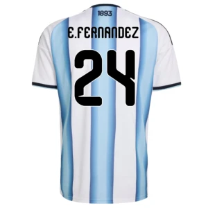 E. Fernandez #24 Argentinien Fußballtrikot WM 2026 Heimtrikot Herren