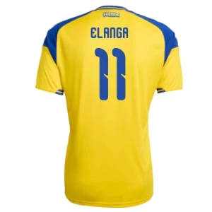 Elanga #11 Schweden Fußballtrikot WM 2026 Heimtrikot Herren