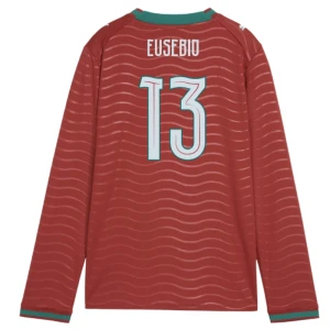 Eusebio #13 Portugal Fußballtrikot WM 2026 Heimtrikot Herren Langarm