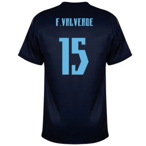 F. Valverde #15 Uruguay Fußballtrikot WM 2026 Auswärtstrikot Herren