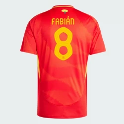 Fabian #8 Spanien Fußballtrikots EM 2024 Heimtrikot Herren