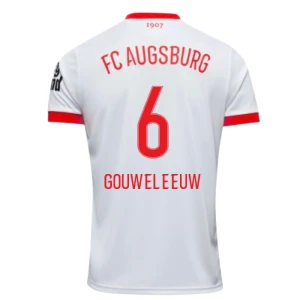 FC Augsburg Gouweleeuw #6 Fußballtrikot 2025-26 Heimtrikot Herren